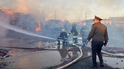 Пожар на рынке стройматериалов в Баку локализован - trend.az - Азербайджан - Баку - район Бинагадинский, Баку