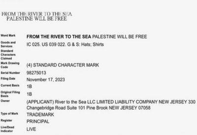 Адвокат-еврей купил права на слоган "От реки до моря Палестина будет свободной" - mignews.net - Палестина - штат Нью-Джерси