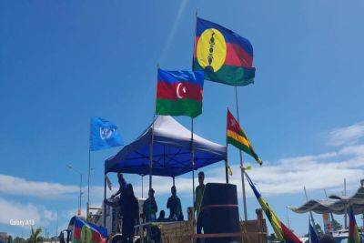 В Новой Каледонии на акции протеста против Франции поднят флаг Азербайджана (ВИДЕО) - trend.az - Франция - Азербайджан - Французская Полинезия - Президент - Новая Каледония