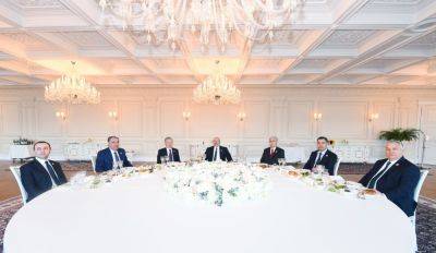 Ильхам Алиев - От имени Президента Ильхама Алиева дан официальный обед в честь глав государств и правительств, участвующих в Саммите СПЕКА (ФОТО) - trend.az - Азербайджан - Президент