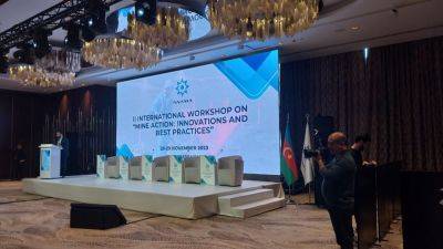 В Баку проходит конференция "Борьба с минной угрозой: инновации и передовой опыт" (ФОТО) - trend.az - Азербайджан