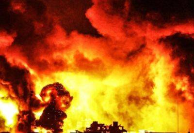 Стена огня: Газа горит - mignews.net - Газа