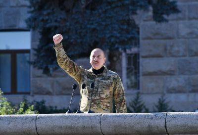 Ильхам Алиев - Алиев - Президент Ильхам Алиев: Военные операции, которые мы проводили на протяжении 44 дней, мужество наших военных – это героический эпос - trend.az - Азербайджан - Президент - Ханкенди - Дней