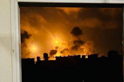 ВВС Израиля бомбят Хан-Юнес бункерными и вибрирующими бомбами - nashe.orbita.co.il - Израиль