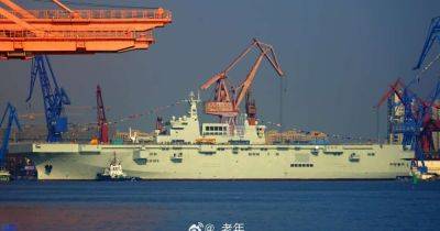 Китай спустил на воду четвертый десантный корабль Type 075 LHD (фото) - focus.ua - Украина - Китай - Шанхай - Тайвань