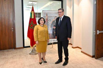 Сахиба Гафарова - Сахиба Гафарова провела обмен мнениями с премьер-министром Марокко (ФОТО) - trend.az - Марокко - Азербайджан - Президент