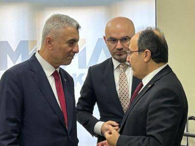 Джахит Багчи - Рашад Джабирли - Министр торговли Турции Омар Болат посетил азербайджанский офис MÜSİAD - trend.az - Турция - Азербайджан - Президент