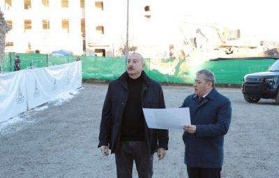Ильхам Алиев - Президент Ильхам Алиев - Президент Ильхам Алиев ознакомился с ходом строительных и восстановительных работ на ряде объектов в Шуше - trend.az - Азербайджан - Шуша - Президент