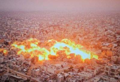 Невероятные кадры: уничтожение квартала вождей в Газе - mignews.net - Палестина - Газа