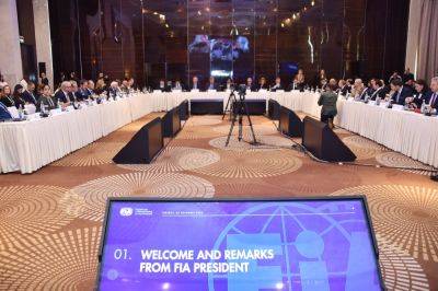 Гейдар Алиев - В Баку начались заседания Генеральной ассамблеи FIA (ФОТО) - trend.az - Азербайджан - Президент - Баку