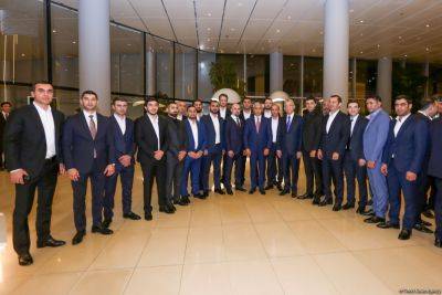 Гейдар Алиев - Анар Алакбаров - В Баку состоялось приветственное мероприятие недели FIA (ФОТО) - trend.az - Азербайджан - Президент