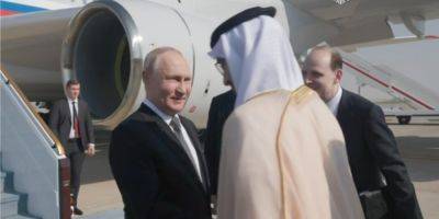 Владимир Путин - Заид Аль-Нахайян - Дмитрий Песков - Путин прибыл в ОАЭ: это четвертый визит диктатора с момента выдачи МУС ордера на его арест - nv.ua - Израиль - Палестина - Россия - Сша - Украина - Эмираты - Абу-Даби - Гаага - Саудовская Аравия