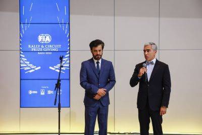 Анар Алакбаров - Максим Ферстаппен - Неделя FIA в Баку завершилась церемонией вручения наград Rally & Circuit Award (ФОТО) - trend.az - Азербайджан - Баку - Президент