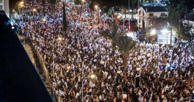 Биньямин Нетаньяху - Шестую неделю тысячи людей митингуют в Израиле против реформы правосудия - unn.com.ua - Израиль - Тель-Авив - Иерусалим - Украина - Киев - Хайфа