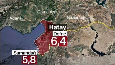 Три человека погибли, более 200 пострадали в результате нового землетрясения в Турции: видео - unn.com.ua - Израиль - Египет - Сирия - Украина - Турция - Иордания - Киев - Кипр - Sana - Turkey - провинция Хатай