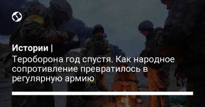 Истории | Тероборона год спустя. Как народное сопротивление превратилось в регулярную армию - liga.net - Украина - Киев