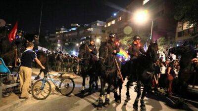 Зачем используют конную полицию против демонстрантов в Израиле - vesty.co.il - Израиль