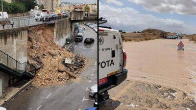 Наводнения в Израиле: Эйлат в блокаде, в Хайфе рухнула стена - vesty.co.il - Израиль - Тель-Авив