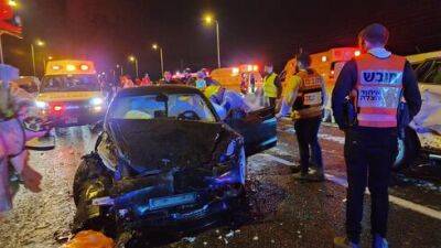 10 машин столкнулись на шоссе № 1, не менее 30 раненых - vesty.co.il - Израиль
