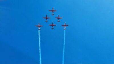 Авиапарад в День независимости: самолеты в небе над Израилем - vesty.co.il - Израиль - Германия - Сша - Англия - Италия