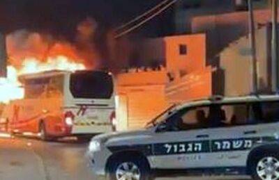 Арабы подожгли израильский автобус в Восточном Иерусалиме - nashe.orbita.co.il - Восточный Иерусалим