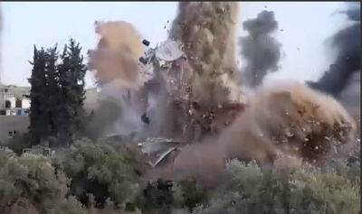 Ияда Аль-Хасаня - ЦАХАЛ подорвал дом активистов Исламского джихада, опубликованы эффектные кадры - cursorinfo.co.il - Израиль