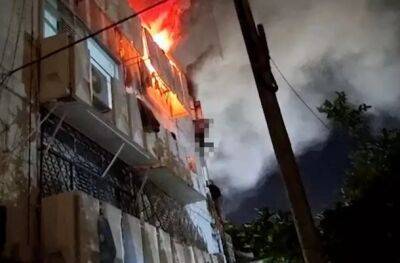 Мужчина выпрыгнул из окна при пожаре в жилом доме в Ашдоде - nashe.orbita.co.il - Из