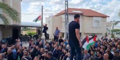 Похороны палестинца превратились в многотысячную демонстрацию - cursorinfo.co.il - Израиль - деревня Сандал