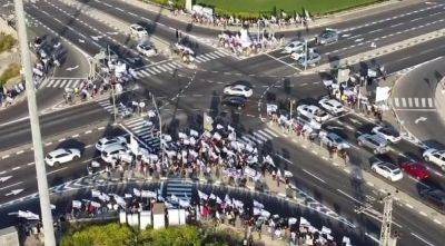 Тысячи протестующих направились к Кнессету, колонна людей растянулась на несколько километров - cursorinfo.co.il - Израиль - Иерусалим