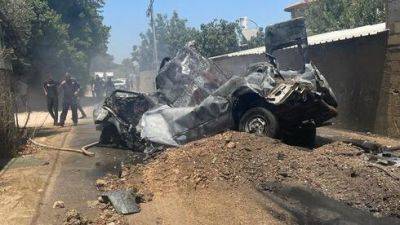 Видео: возле Лода взорвалась машина, погиб 29-летний мужчина - vesty.co.il - Израиль - Лода - Видео