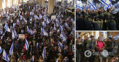 Биньямин Нетаньяху - Протесты Израиль – в Тель-Авиве тысячи людей протестовали против судебной реформы – видео - obozrevatel.com - Израиль - Тель-Авив