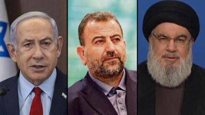 Биньямин Нетаниягу - Хасан Насралла - Салах Аль-Арури - Насралла ответил Нетаниягу: "Израиль поплатится, если начнет ликвидации в Ливане" - vesty.co.il - Израиль - Ливан - Бейрут
