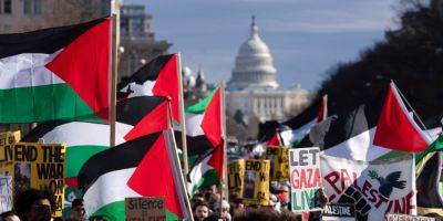 В Лондоне и Вашингтоне прошли многотысячные пропалестинские демонстрации - detaly.co.il - Израиль - Палестина - Сша - Лондон - Англия - Вашингтон