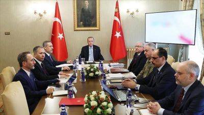 Реджеп Тайип Эрдоган - Ибрагим Калын - Алтун Фахреттин - Яшар Гюлер - Хакан Фидан - Али Ерликая - В Стамбуле прошло совещание по вопросам безопасности - trend.az - Турция - Стамбул - Президент