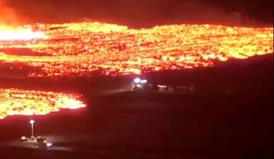 В Исландии извергается вулкан: лава сжигает все на своем пути - mignews.net - Гриндавик