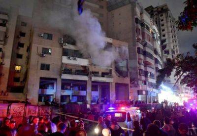 Усама Хамадан - Салех Аль-Арури - Беспилотник выпустил три ракеты по штабу ХАМАСа в Бейруте - mignews.net - Ливан - Бейрут