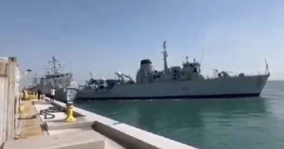 В Бахрейне столкнулись два британских боевых корабля (видео) - focus.ua - Израиль - Украина - Англия - Бахрейн