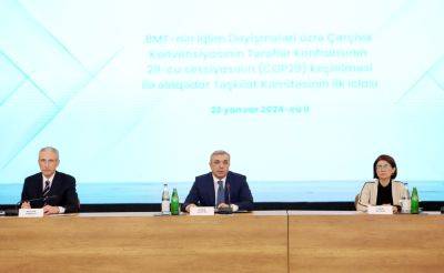 Самир Нуриев - Состоялось первое заседание Оргкомитета в связи с COP29 (ФОТО) - trend.az - Азербайджан - республика Нахчыванская - Президент
