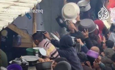 Хаос: давка за бесплатной едой в Рафиахе - mignews.net - Рафиахе