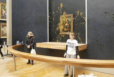 Леонардо Да-Винч - Экоактивисты в Париже облили супом картину «Мона Лиза» в Лувре - trend.az - Франция - Париж