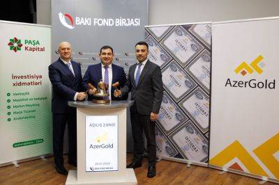 Состоялась церемония «Звонок открытия» в связи с эмиссией новых облигаций ЗАО «AzerGold» - trend.az - Сша - Азербайджан - Баку