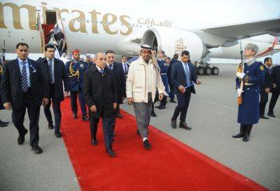 Заид Аль-Нахайян - Гейдар Алиев - Ягуб Эйюбов - Президент Объединенных Арабских Эмиратов прибыл с официальным визитом в Азербайджан (ФОТО) - trend.az - Эмираты - Азербайджан - Президент