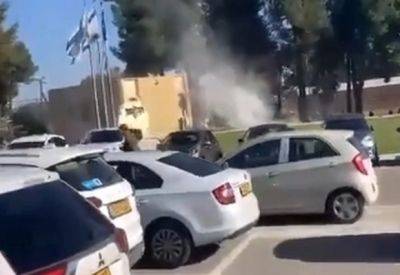 Видео: беспилотник "Хизбаллы" взорвался в штабе Северного командования - mignews.net - Ливан - Цфат