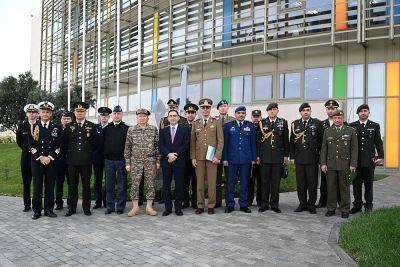 Военные атташе посетили Бакинский международный морской торговый порт (ФОТО) - trend.az - Азербайджан - Баку - Фото