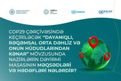 На COP29 состоится "круглый стол", посвященный цифровизации Среднего коридора - trend.az - Азербайджан