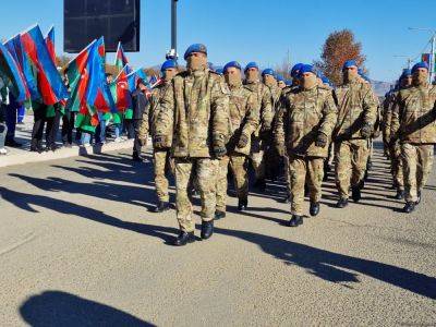 Ильхам Алиев - В Ханкенди прошло шествие по случаю Дня Победы (ФОТО/ВИДЕО) - trend.az - Азербайджан - Шуша - Ханкенди