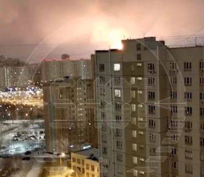 Пожар на НПЗ "Газпромнефть" вспыхнул этой ночью в Москве: видео - mignews.net - Москва