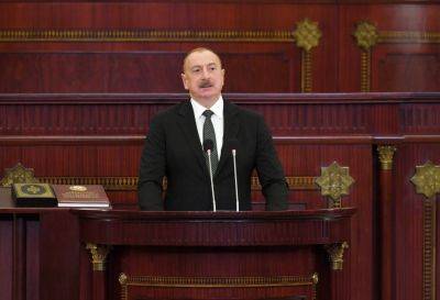 Ильхам Алиев - Алиев - Президент Ильхам Алиев: Сколько бы покровителей ни было у Армении, никто не может нас остановить - trend.az - Армения - Президент