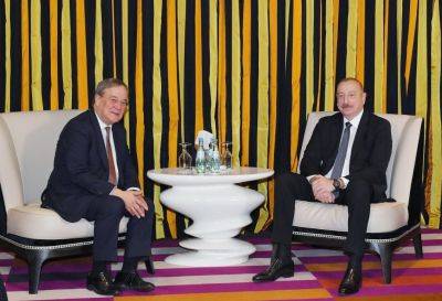 Ильхам Алиев - В Мюнхене состоялась встреча Президента Ильхама Алиева с депутатом Бундестага Армином Лашетом - trend.az - Азербайджан - Президент