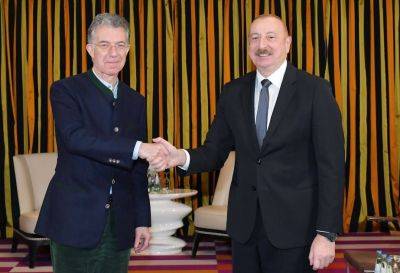 Ильхам Алиев - Президент Ильхам Алиев - Алиев - Президент Ильхам Алиев встретился с председателем Мюнхенской конференции по безопасности (ФОТО/ВИДЕО) - trend.az - Азербайджан - Президент